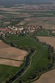  vue aérienne, ebermunster, ried, centre alsace, ill, bas-rhin, alsace 