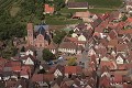  vue aérienne, gueberschwihr, vignoble alsacien, haut-rhin, alsace 