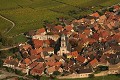  vue aérienne, saint-hippolyte, vignoble alsacien, haut-rhin, alsace 