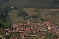  vue aérienne, kintzheim, vignoble alsacien, château, bas-rhin, alsace 