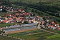  vue aérienne, bilzheim, plaine d'alsace, Ill, haut-rhin, alsace 