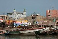  port de pêche, embarcations, saint-louis, sénégal, afrique de l'ouest 