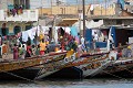  port de pêche, embarcations, saint-louis, sénégal, afrique de l'ouest 
