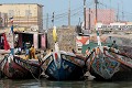  port de pêche, embarcations, saint-louis, sénégal, afrique de l'ouest 