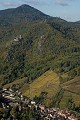  Alsace, haut-rhin, ribeauvillé, châteaux Saint-Ulrich et Girsberg,vignes, vignoble, paysage 