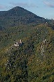  Alsace, haut-rhin, ribeauvillé, châteaux Saint-Ulrich et Girsberg,vignes, vignoble, paysage 